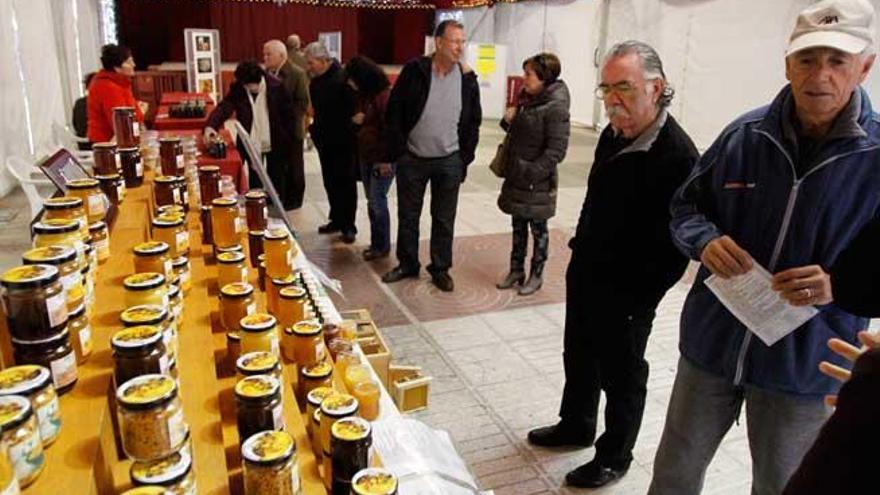 Diferentes muestras de miel de Ibiza en un concurso celebrado hace unos años en Vila