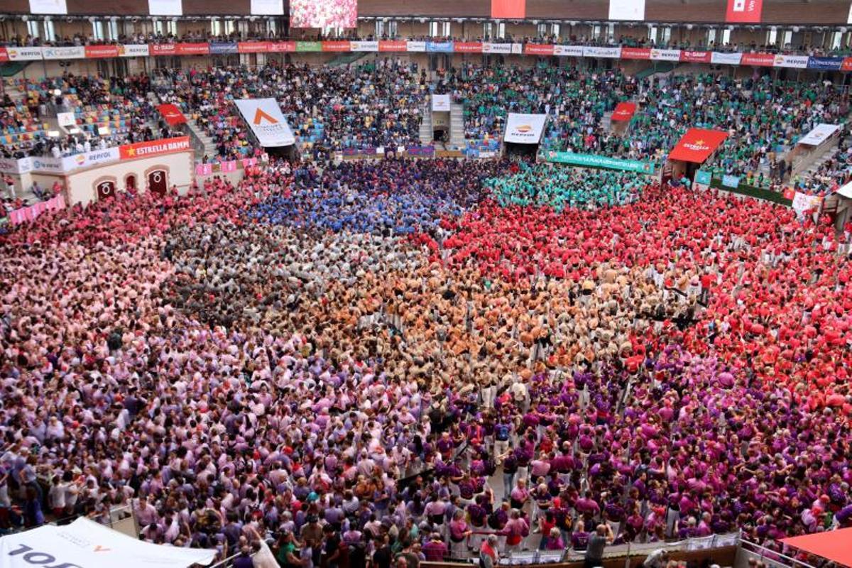La Tarraco Arena Plaça de Tarragona, durant el passat Concurs de Castells de Tarragona, el 2024.
