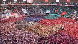 La Tarraco Arena Plaça de Tarragona, durant el passat Concurs de Castells de Tarragona, el 2024.