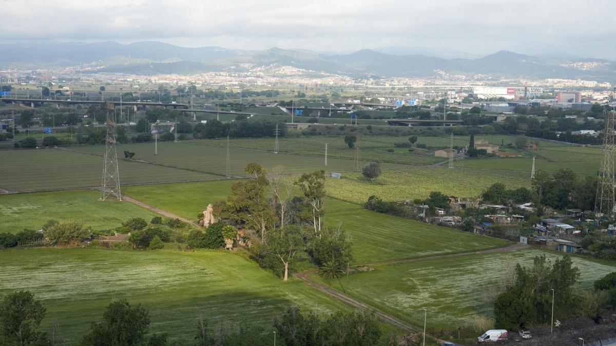 Ámbito de Cal Trabal desde la masía de Cal Masover Nou.