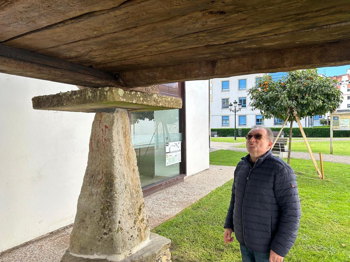 El hórreo del siglo XVI restaurado ya luce en el centro de Villaviciosa El hórreo del siglo XVI restaurado ya luce en el centro de Villaviciosa