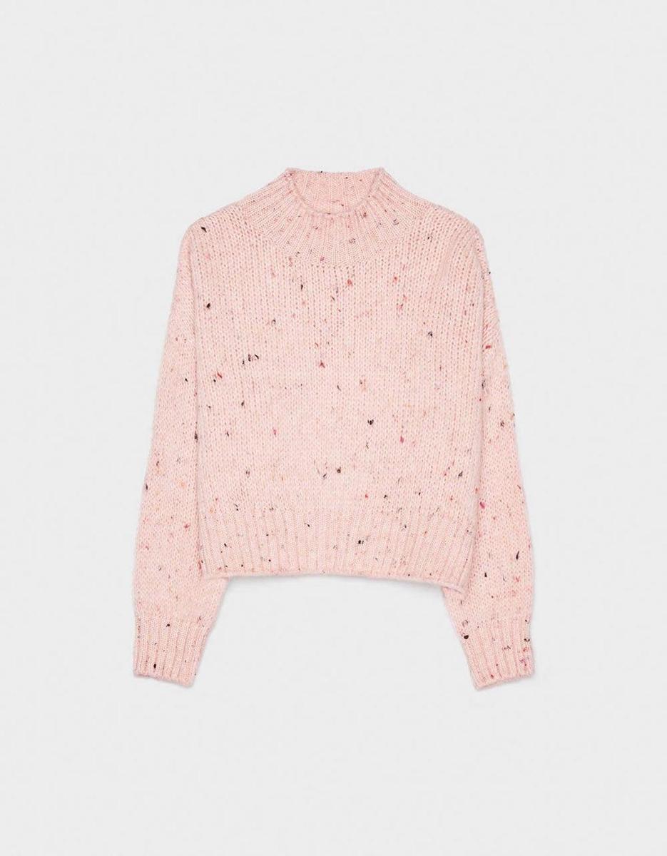 Jersey rosa de Bershka (precio: 22,99 euros)