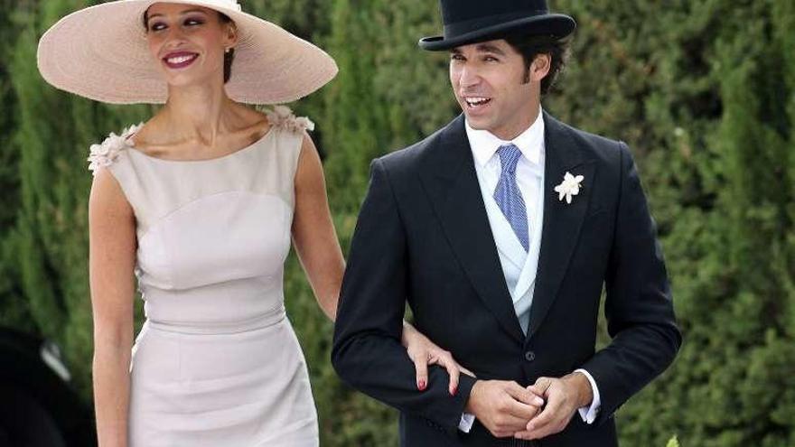 Eva y Cayetano, en la boda de Francisco Rivera, hace dos años.