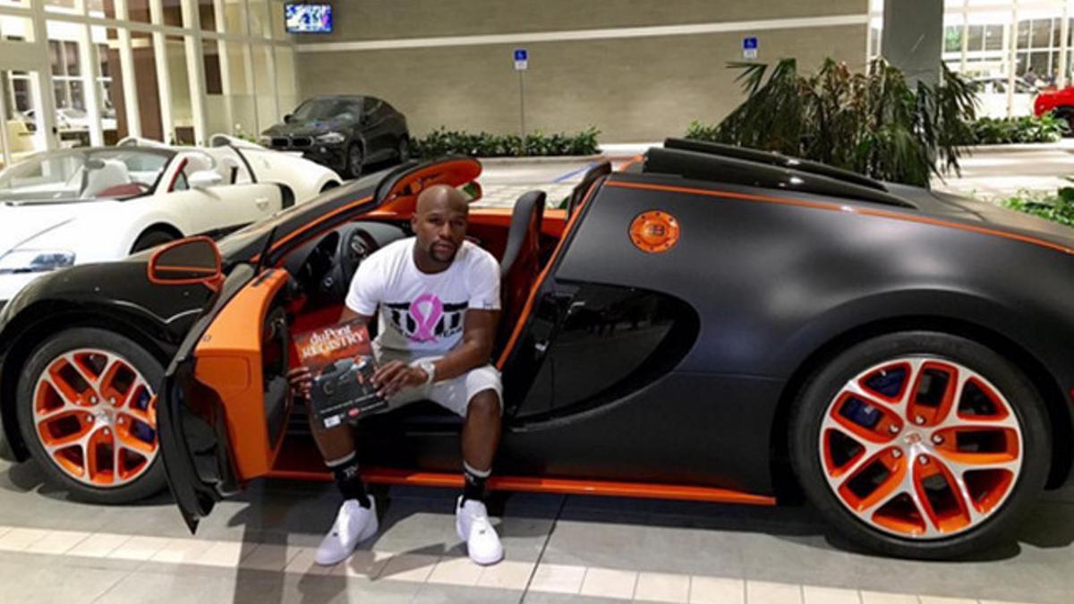 Floyd Mayweather y su nuevo Bugatti