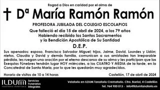 Dª María Ramón Ramón