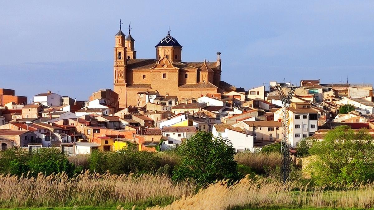 Panorámica de Samper de Calanda en Teruel