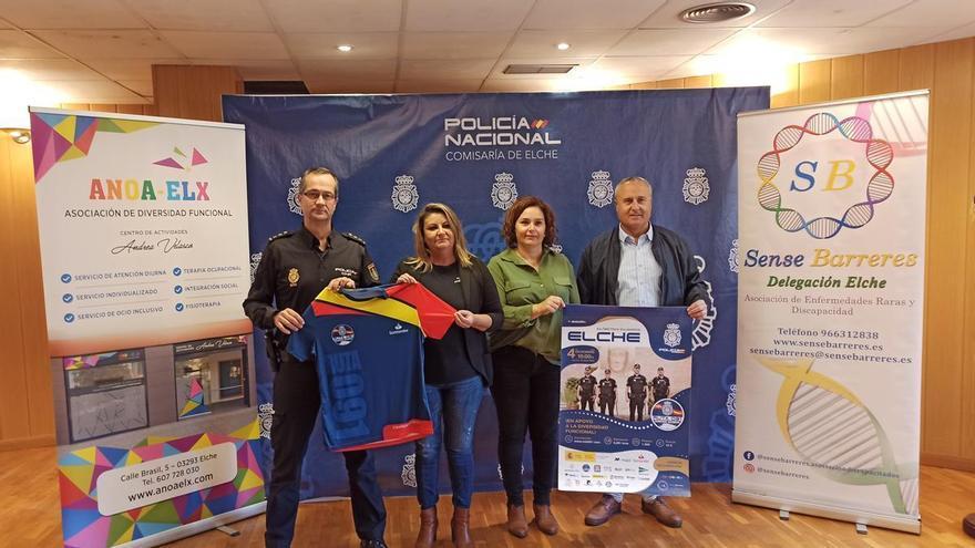 Primera carrera solidaria de la Policía Nacional en Elche