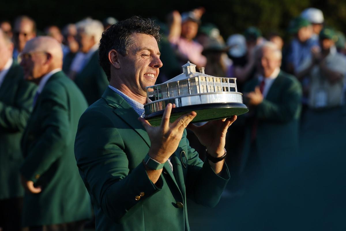 Rory McIlroy, con la chaqueta verde tras ganar el Masters en 2026