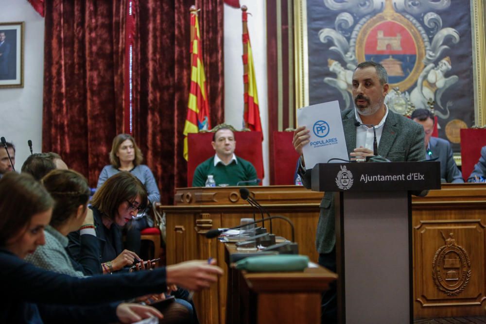 Último pleno del Ayuntamiento de Elche