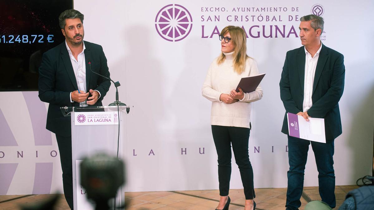 Rueda de prensa de presupuestos de La Laguna