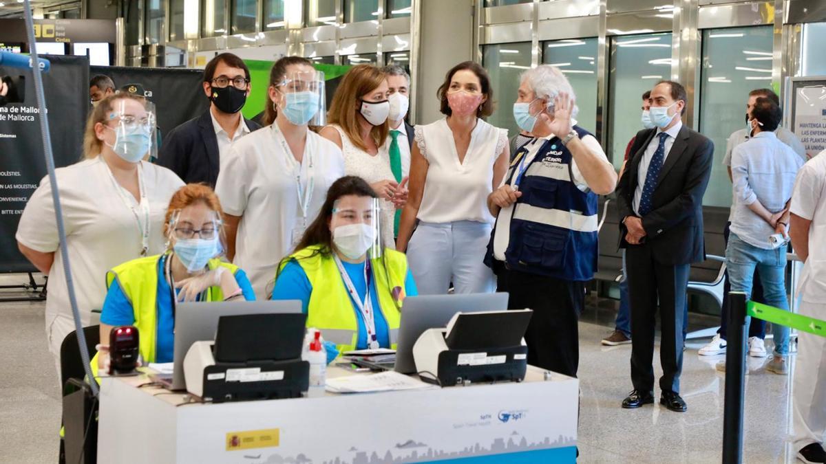 Presentación del Certificado Covid en Palma.