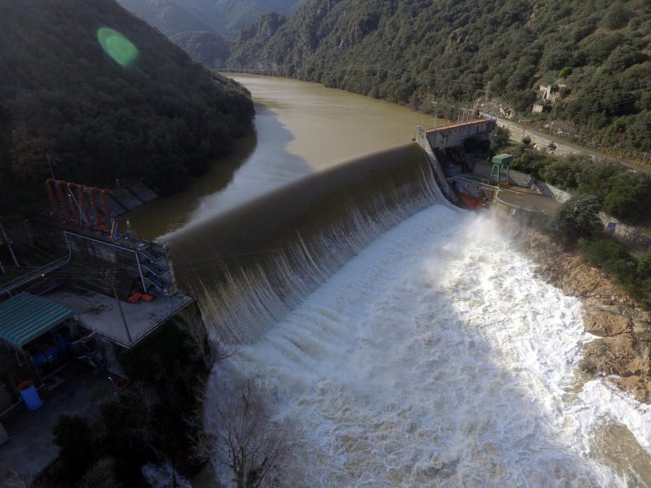 Susqueda, després del temporal Gloria