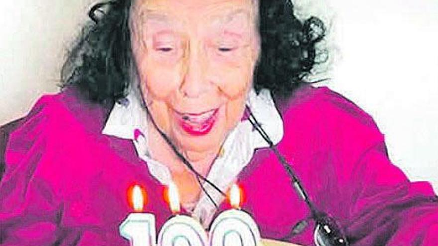 Stella de Cal, en la celebración de su cumpleaños, el pasado julio.