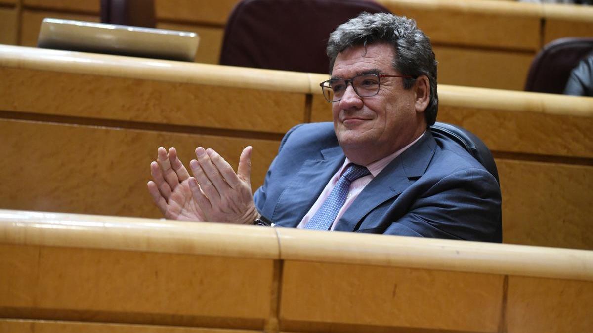 El ministro de Seguridad Social, José Luis Escrivá, en el Senado, en una imagen de archivo.