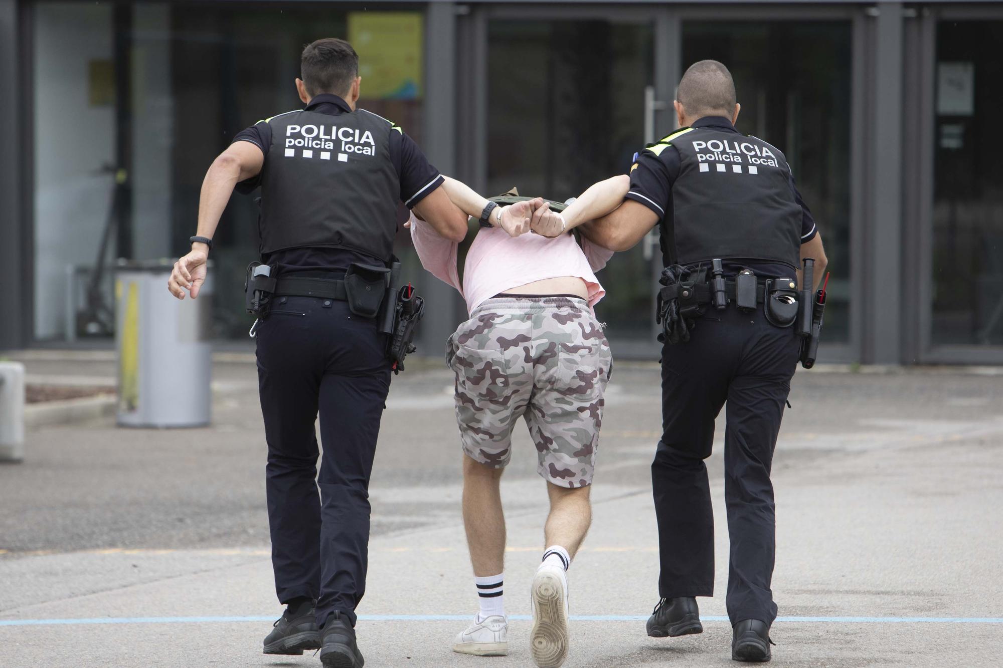 Macrosimulacre de la Policia Local de Blanes