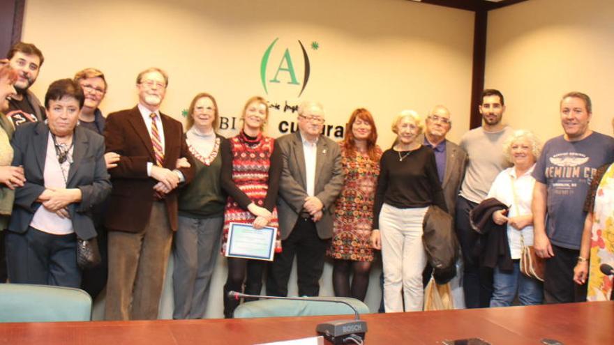 Anna Delia durante el homenaje.