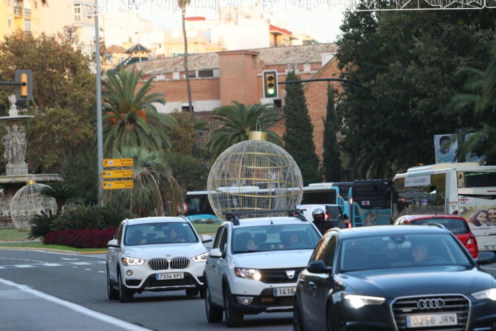 Luces de Navidad en el Centro de Málaga.