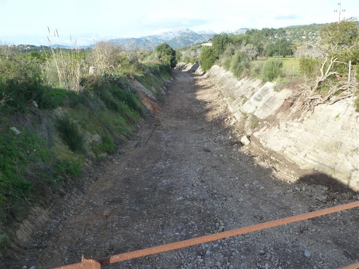 "Limpieza" de un torrente en la isla de Mallorca en 2020