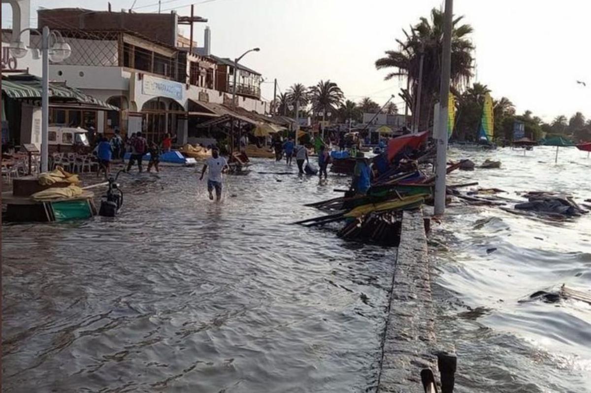 Daños provocados por la erupción y el tsunami de Tonga en Perú.