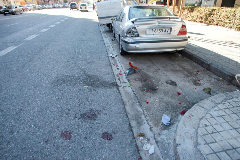 Fotos: Muere un motorista en un accidente de tráfico en Valencia