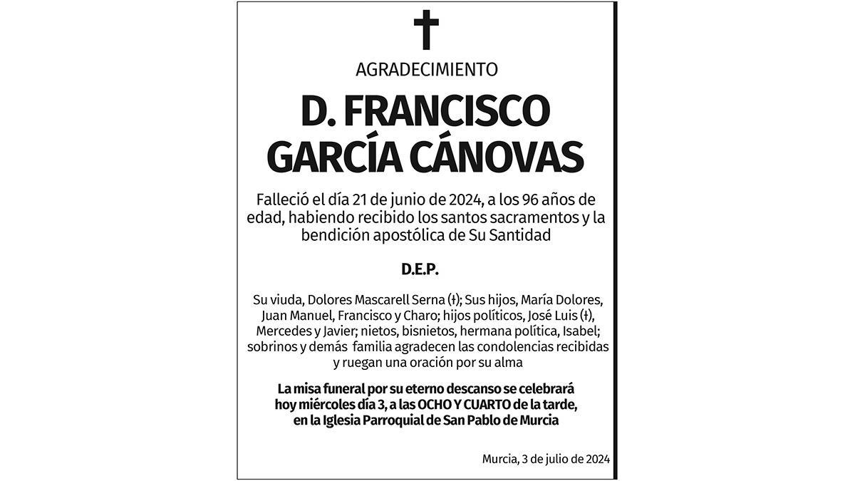 D. Francisco García Cánovas