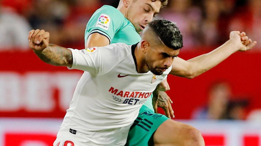 Ever Banega, en un partido de esta temporada.