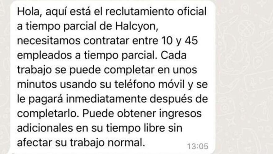 La estafa de &quot;smishing&quot; que está llegando por Whatsapp a muchos alicantinos