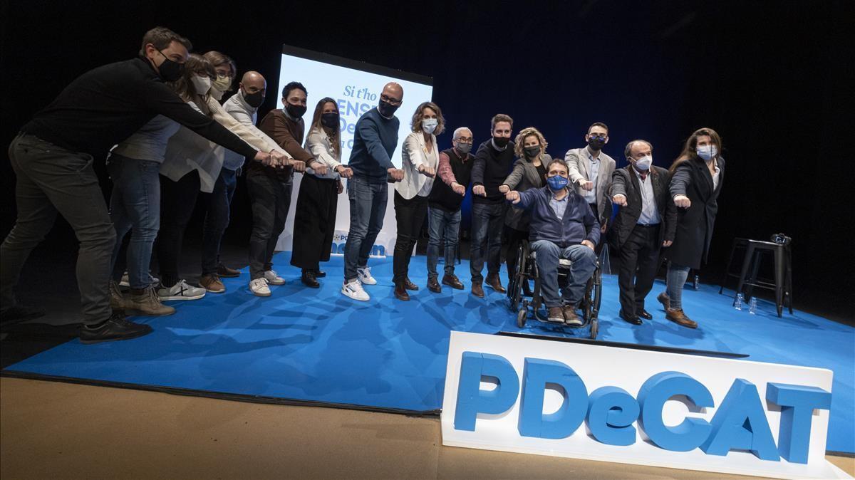 Acto del PDeCAT en Lloret de Mar.