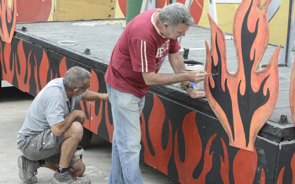 19/07/2018 GÁLDAR. Preparativos fiestas de ...