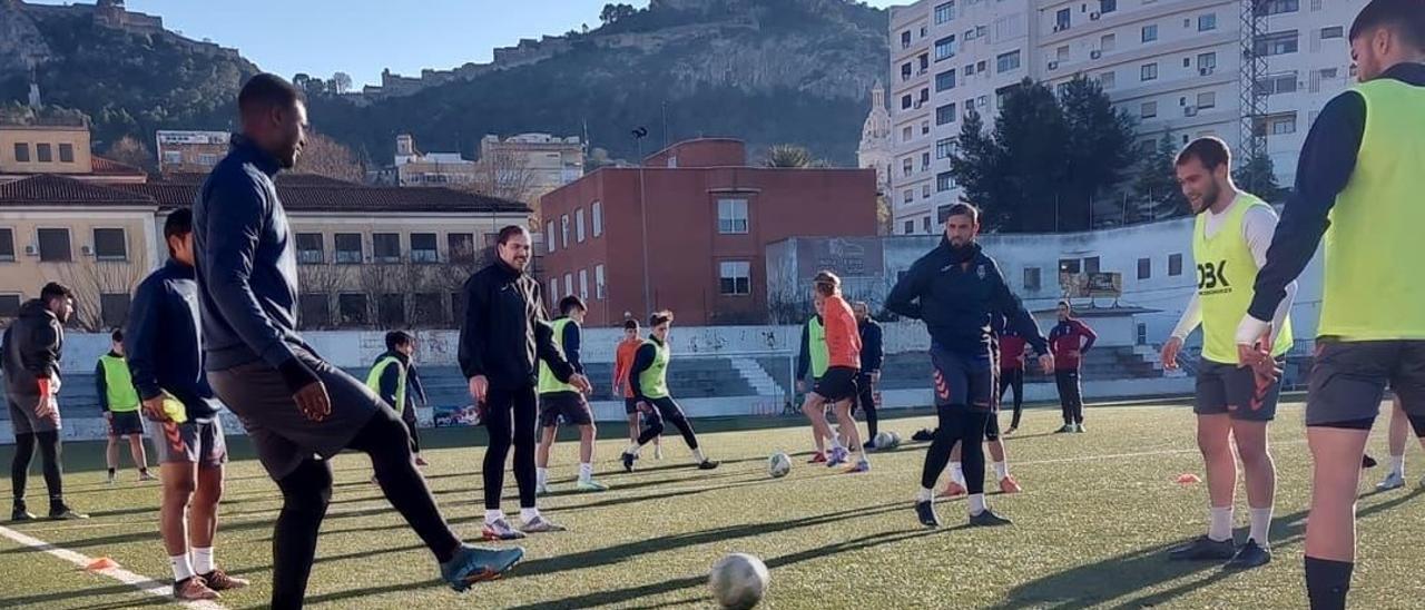 Un entrenamiento del Olímpic de Xàtiva.