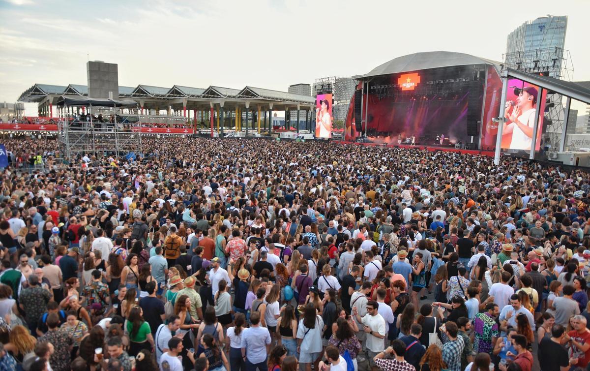 Público en un concierto del festival Cruïlla, en el Fòrum de Barcelona.