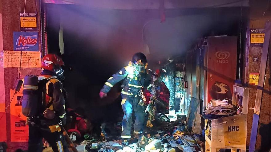Firefighters Tackle Los Cristianos Shop Blaze