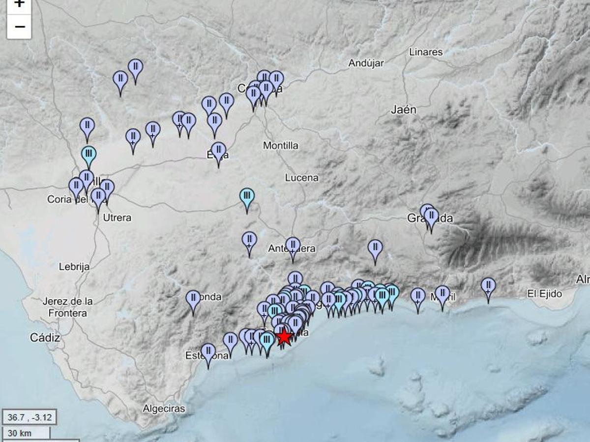 La Junta d’Andalusia activa la preemergència sísmica després del terratrèmol de magnitud 4,9 a Màlaga
