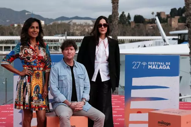 El photocall de la película 'Lluvia' en el Festival de Málaga