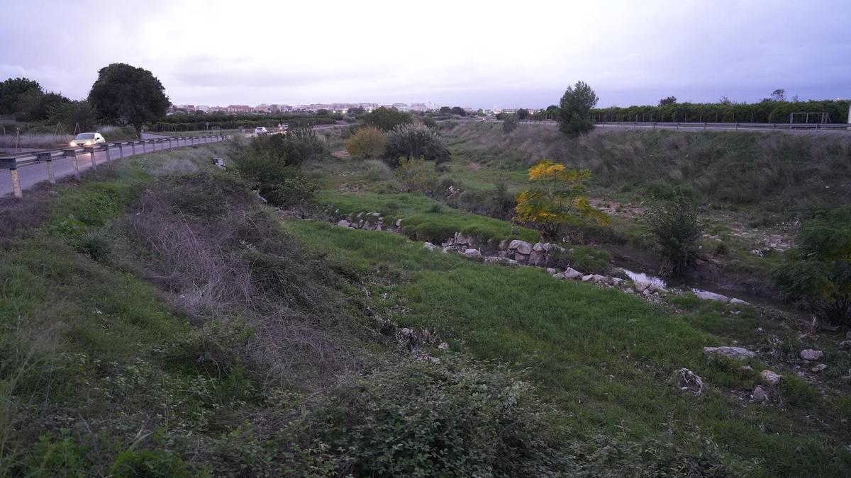 Cauce del río Seco, este miércoles.