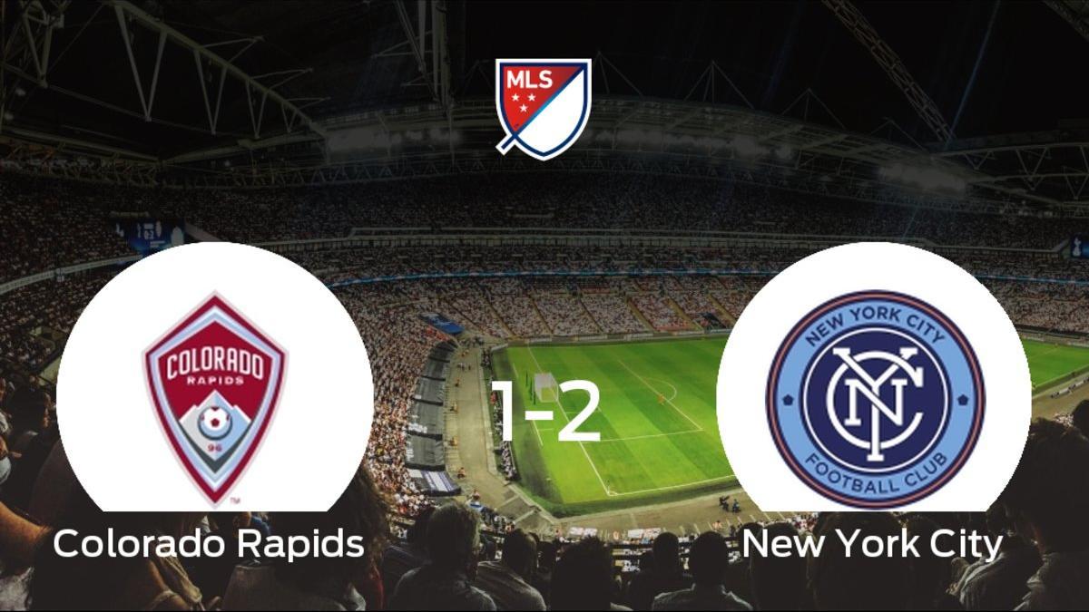 El New York City derrota en el Dick's Sporting Goods Park al Colorado Rapids (1-2)