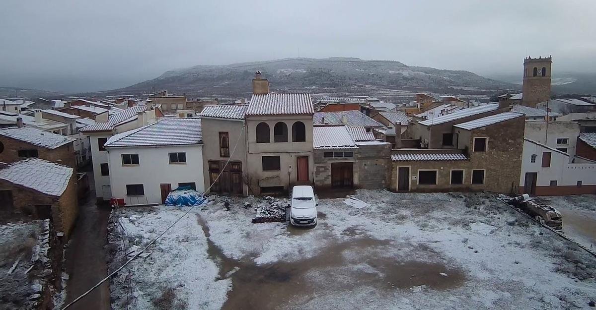 Nieve en Aras de los Olmos