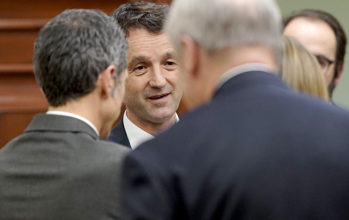 Ángel Escribano, presidente de Indra, en la Comisión Mixta de Seguridad Nacional, en el Congreso de los Diputados.