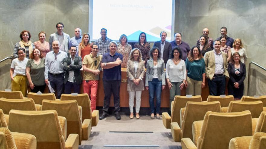 Foto de familia con los investigadores implicados en los proyectos de investigación.