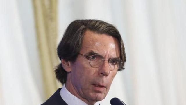 José María Aznar, ahir. | KIKO HUESCA / EFE