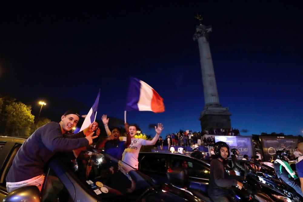 Celebraciones por el pase de Francia a la final