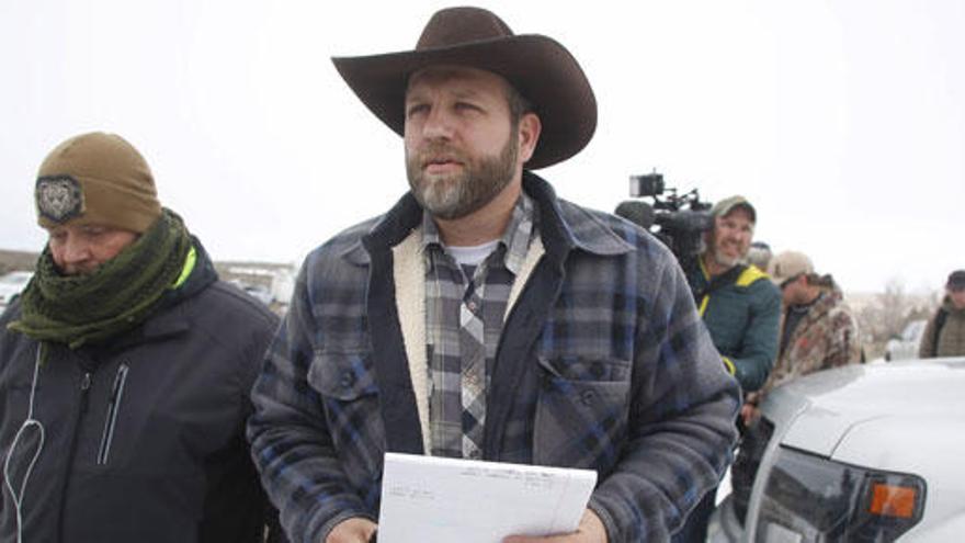 Ammon Bundy, líder de la milicia armada de Oregón.