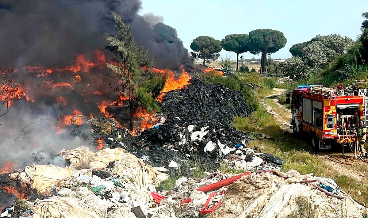 Imagen del incendio.