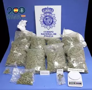 La Policía Nacional detiene a una persona tras desmantelar una plantación de marihuana en el Campo de la Verdad