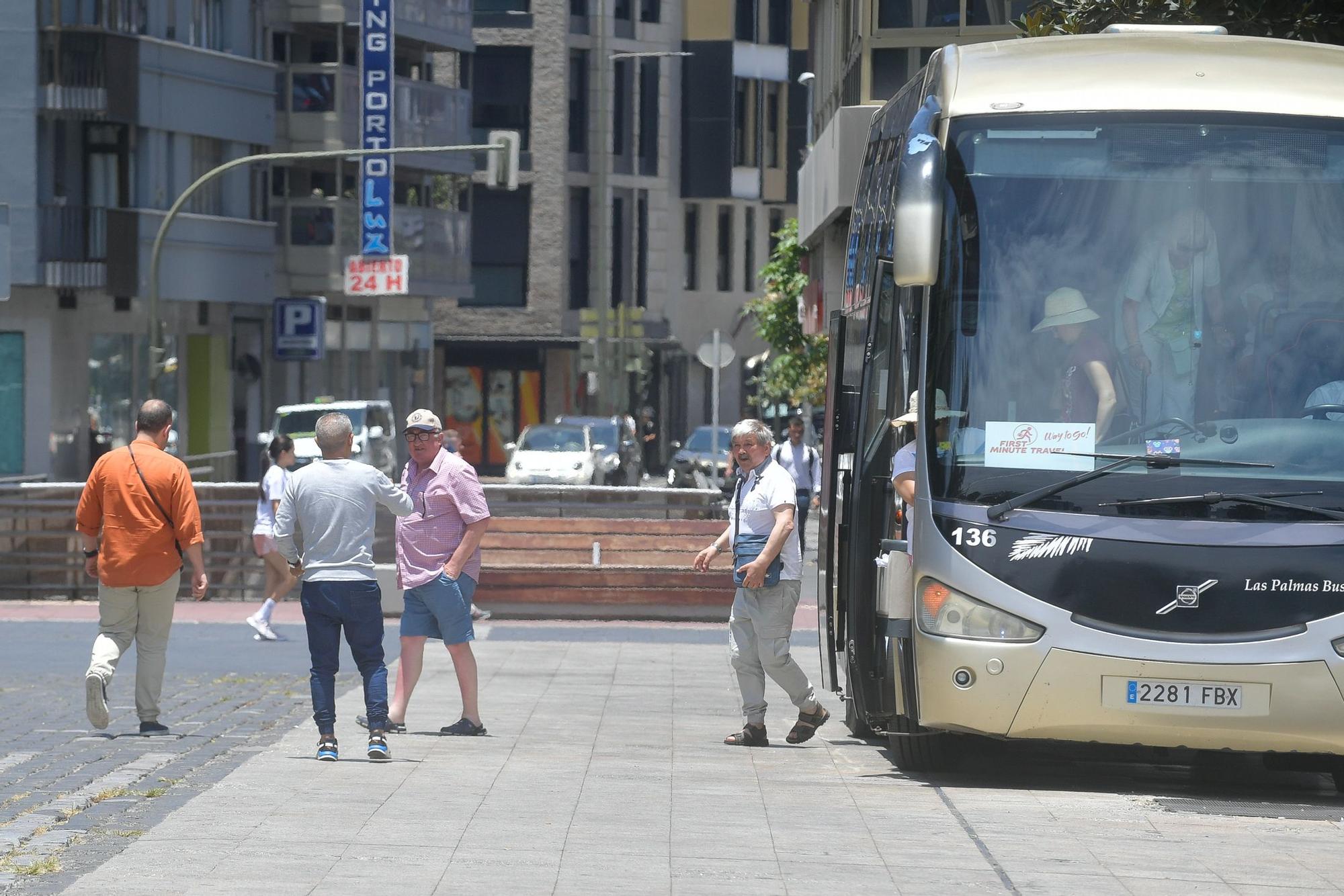 Turistas en Las Palmas de Gran Canaria