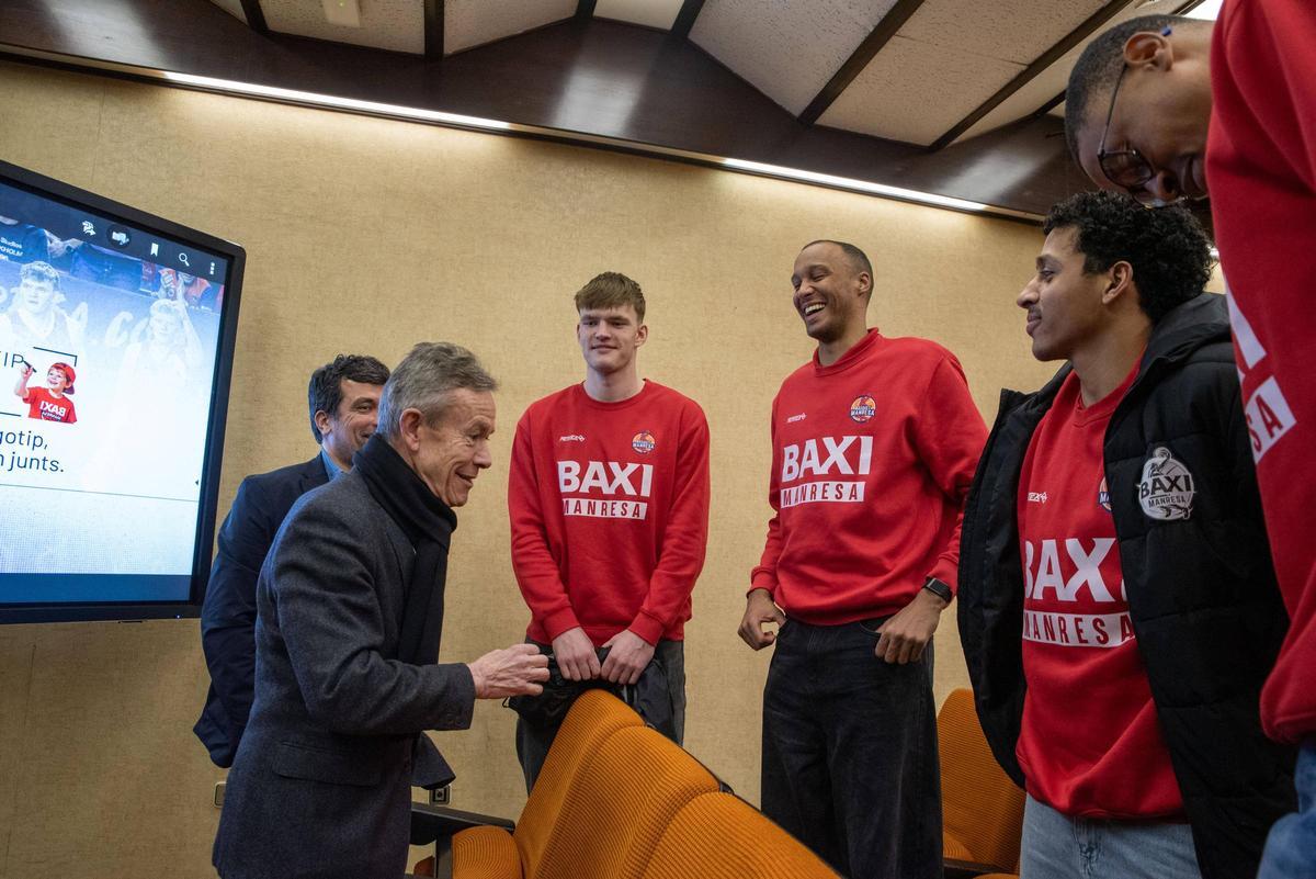 Imatges de la presentació de la refundació de la Fundació del Bàsquet Manresa