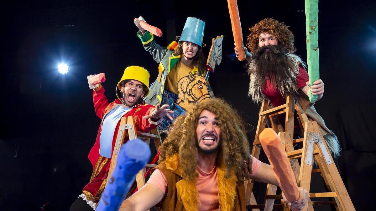 Los actores que llevarán a escena la nueva versión de 'La KonKista de Canarias'.