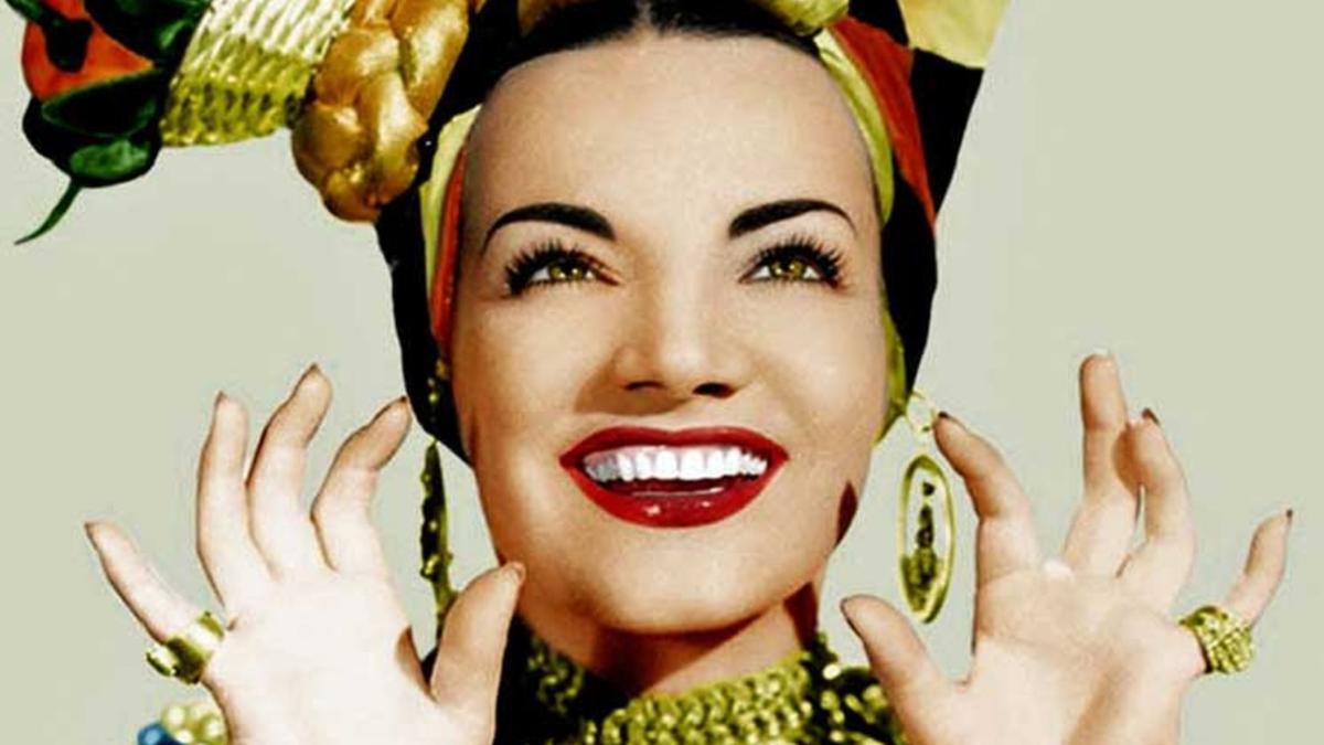 Carmen Miranda, en una de sus imágenes icónicas.