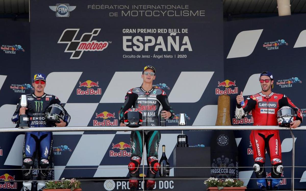 Quartararo se impone en el GP de España. Quartararo se impone en el GP de España.
