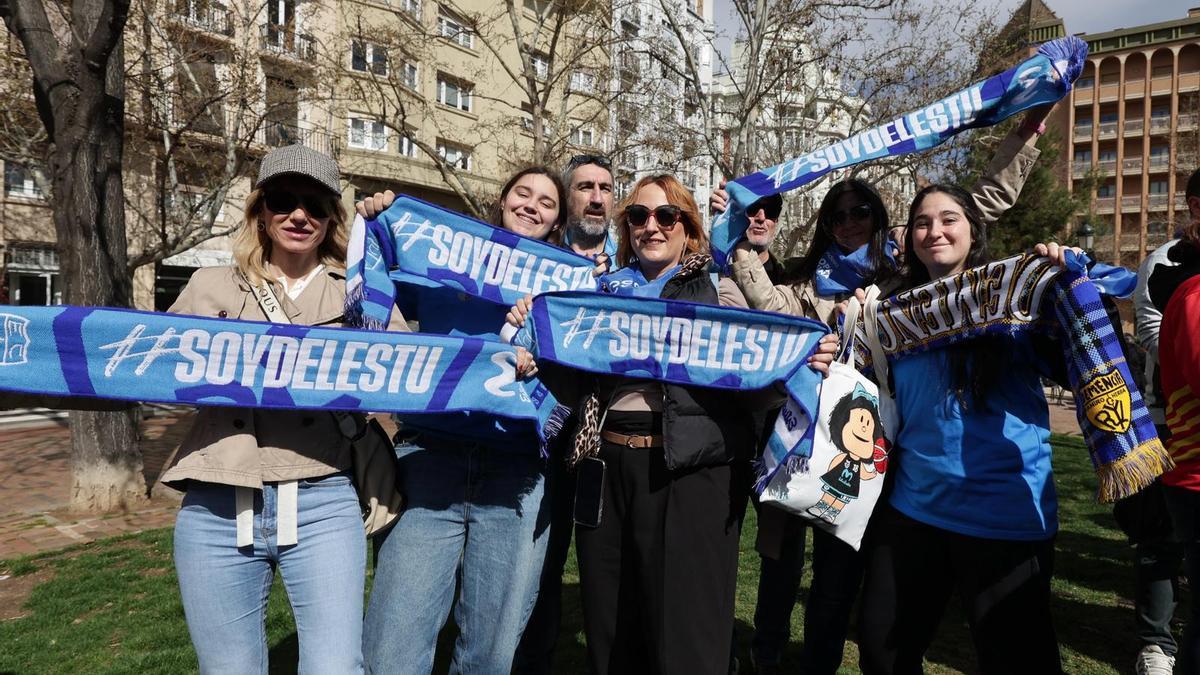 En imágenes | Así se ha vivido el encuentro entre aficiones de la Copa de la Reina en Zaragoza